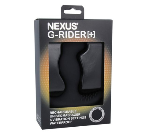 Черный вибромассажер простаты Nexus G-Rider+ - 12,6 см.