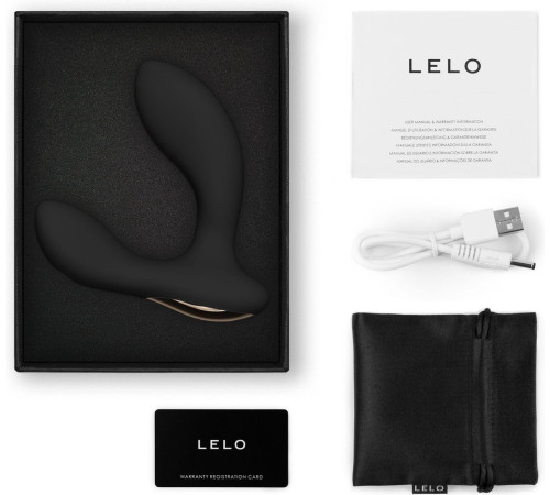 Черный вибростимулятор простаты Hugo 2