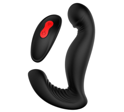 Черный вибромассажер простаты SWIRLING P-PLEASER