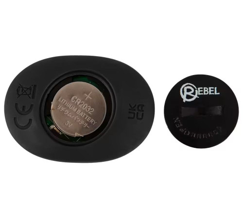 Черная анальная пробка с вибрацией, вращением и пультом ДУ RC Butt Plug with 2 Functions