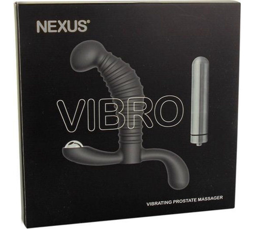 Черный стимулятор простаты Nexus Vibro - 10,2 см.
