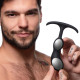 Заказать Черный массажер простаты с утяжелителями Premium Silicone Weighted Prostate Plug Medium - 16,3 см.