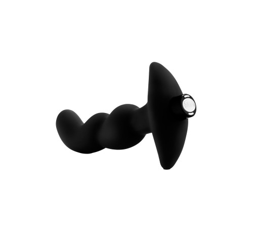 Черный вибромассажер простаты Prostate Massager 03 - 15,2 см.