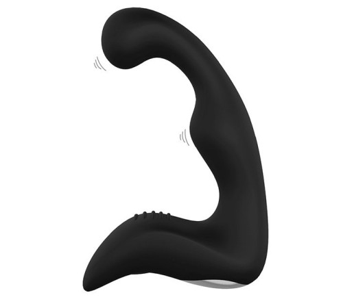 Чёрный перезаряжаемый массажёр простаты BOOTY PLEASER
