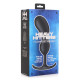Заказать Черный массажер простаты с утяжелителями Premium Silicone Weighted Prostate Plug XL - 20,8 см.