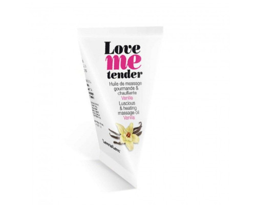 Заказать Съедобное согревающее массажное масло Love Me Tender Vanilla с ароматом ванили - 10 мл.