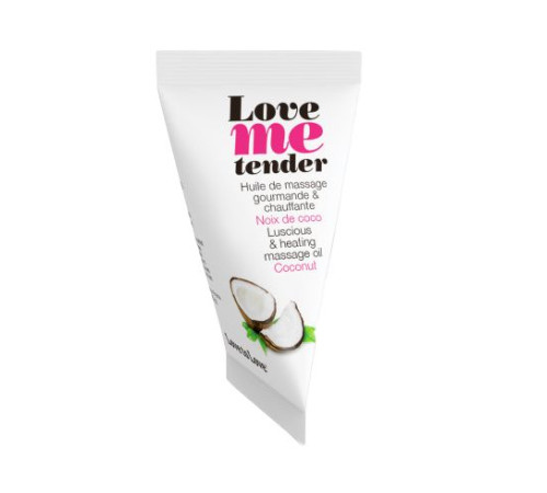 Съедобное согревающее массажное масло Love Me Tender Cocos с ароматом кокоса - 10 мл. Съедобное согревающее массажное масло Love Me Tender Cocos с ароматом кокоса - 10 мл.