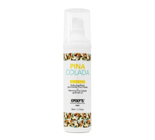 Разогревающее массажное масло с ароматом пина колада Gourmet Pina Colada - 50 мл.