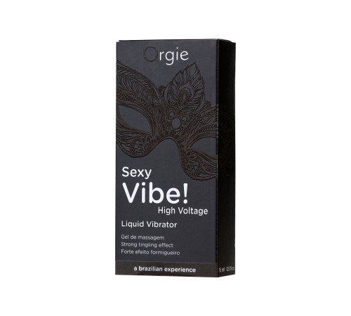Гель для массажа ORGIE Sexy Vibe High Voltage с эффектом вибрации - 15 мл.