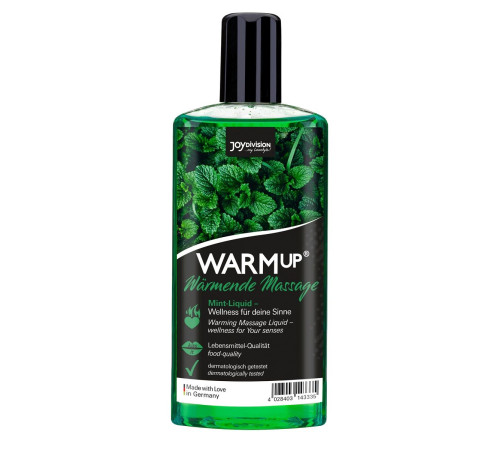 Массажное масло WARMup Mint с ароматом мяты - 150 мл.