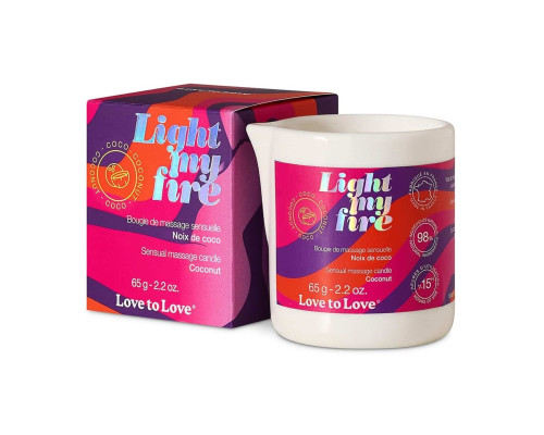 Заказать Массажная свеча Light My Fire Coconut с ароматом кокоса - 65 гр.
