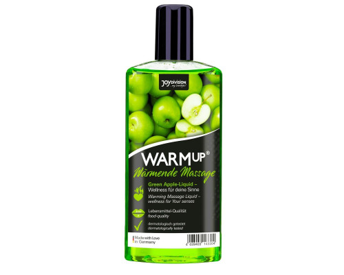Заказать Массажное масло WARMup Green Apple с ароматом яблока - 150 мл. Заказать Массажное масло WARMup Green Apple с ароматом яблока - 150 мл.
