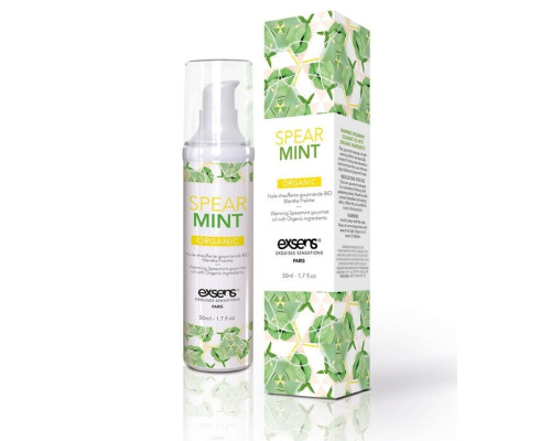 Заказать Разогревающее массажное масло Gourmet Spearmint Organic с органическими ингредиентами - 50 мл.