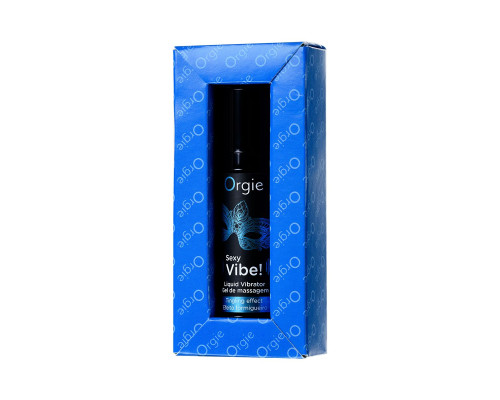 Заказать Гель для массажа ORGIE Sexy Vibe Liquid Vibrator с эффектом вибрации - 15 мл. Заказать Гель для массажа ORGIE Sexy Vibe Liquid Vibrator с эффектом вибрации - 15 мл.