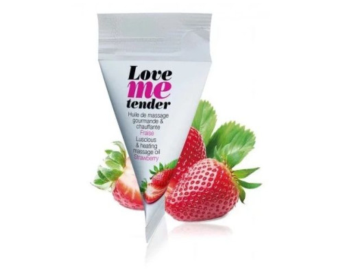 Заказать Съедобное согревающее массажное масло Love Me Tender Strawberry с ароматом клубники - 10 мл. Заказать Съедобное согревающее массажное масло Love Me Tender Strawberry с ароматом клубники - 10 мл.
