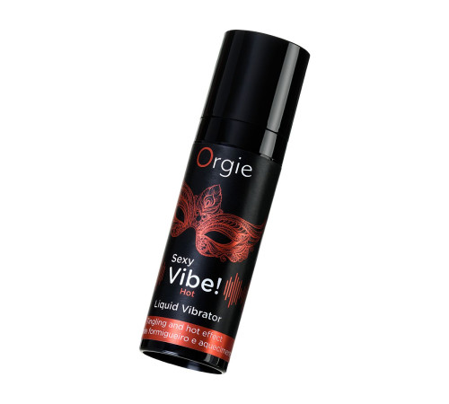 Разогревающий гель для массажа ORGIE Sexy Vibe Hot с эффектом вибрации - 15 мл.