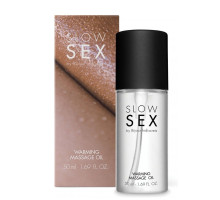 Съедобное cогревающее массажное масло Slow Sex - 50 мл.