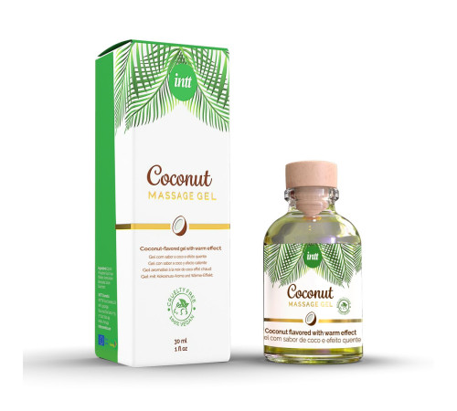 Массажный гель с ароматом кокоса Coconut - 30 мл. Массажный гель с ароматом кокоса Coconut - 30 мл.