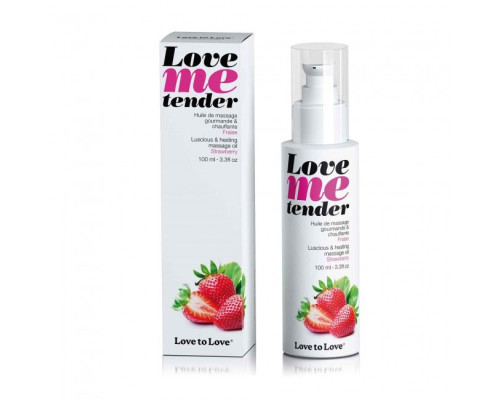 Заказать Съедобное согревающее массажное масло Love Me Tender Strawberry с ароматом клубники - 100 мл. Заказать Съедобное согревающее массажное масло Love Me Tender Strawberry с ароматом клубники - 100 мл.