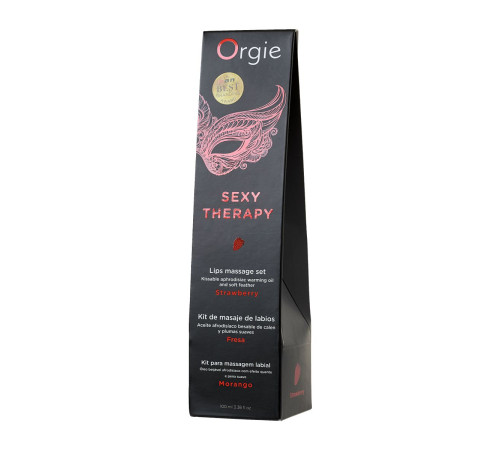 Массажное масло Orgie Lips Massage со вкусом клубники - 100 мл. Массажное масло Orgie Lips Massage со вкусом клубники - 100 мл.
