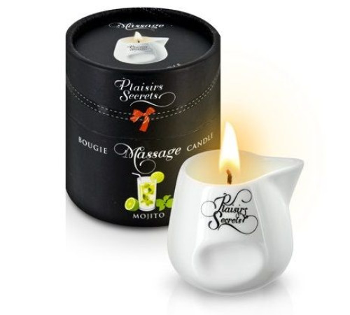 Массажная свеча с ароматом мохито Bougie de Massage Mojito - 80 мл.