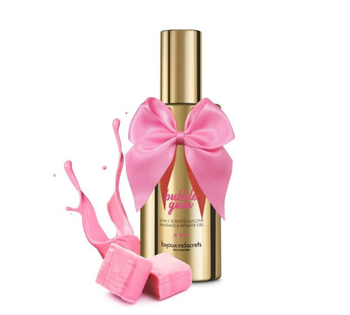 Гель с ароматом жвачки Bubblegum 2-in-1 Scented Silicone Massage And Intimate Gel - 100 мл. Гель с ароматом жвачки Bubblegum 2-in-1 Scented Silicone Massage And Intimate Gel - 100 мл.