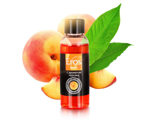 Заказать Массажное масло Eros exotic с ароматом персика - 50 мл. Заказать Массажное масло Eros exotic с ароматом персика - 50 мл.