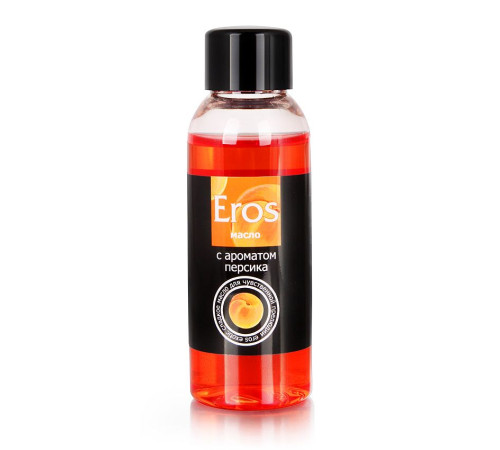 Массажное масло Eros exotic с ароматом персика - 50 мл.