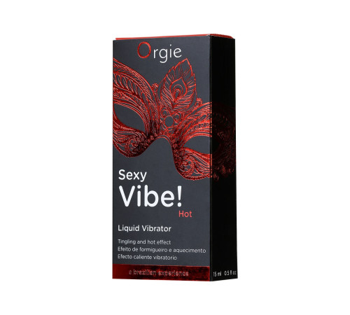 Разогревающий гель для массажа ORGIE Sexy Vibe Hot с эффектом вибрации - 15 мл.