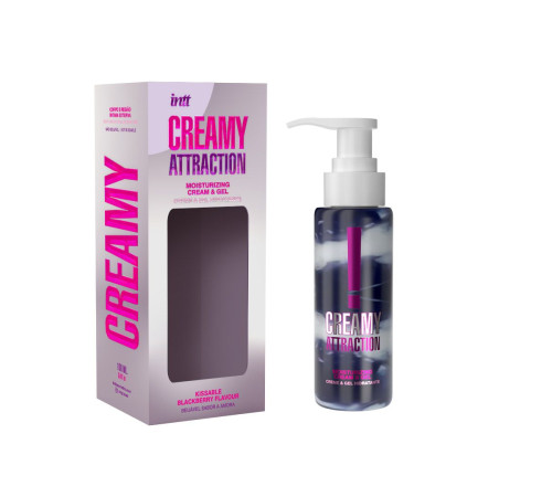Увлажняющий крем-гель для тела с ароматом ежевики Creamy Attraction Blackberry - 100 мл.