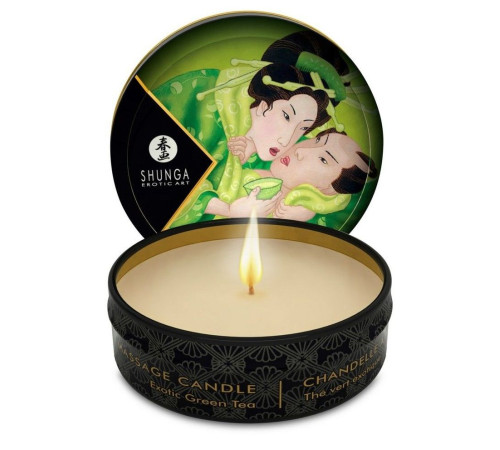 Массажная свеча Exotic Green Tea с ароматом зелёного чая - 30 мл. Массажная свеча Exotic Green Tea с ароматом зелёного чая - 30 мл.