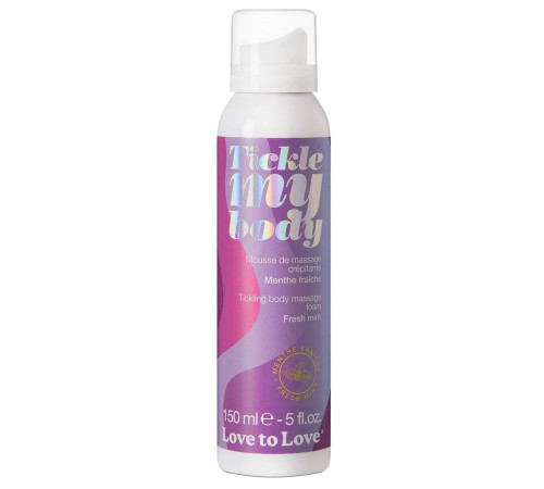 Массажная хрустящая пенка Tickle My Body Fresh Mint с ароматом мяты - 150 мл.