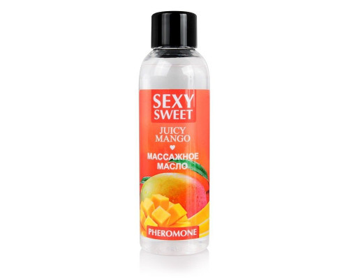 Заказать Массажное масло Sexy Sweet Juicy Mango с феромонами и ароматом манго - 75 мл.