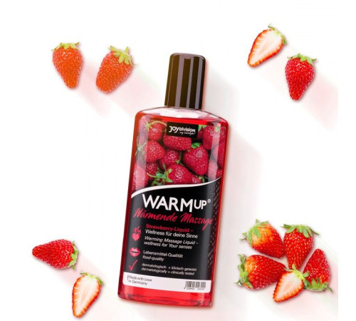 Разогревающее масло WARMup Strawberry - 150 мл.