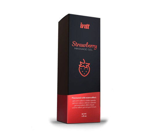Массажный гель с ароматом клубники Strawberry - 30 мл. Массажный гель с ароматом клубники Strawberry - 30 мл.