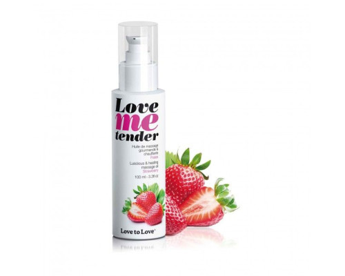 Заказать Съедобное согревающее массажное масло Love Me Tender Strawberry с ароматом клубники - 100 мл. Заказать Съедобное согревающее массажное масло Love Me Tender Strawberry с ароматом клубники - 100 мл.