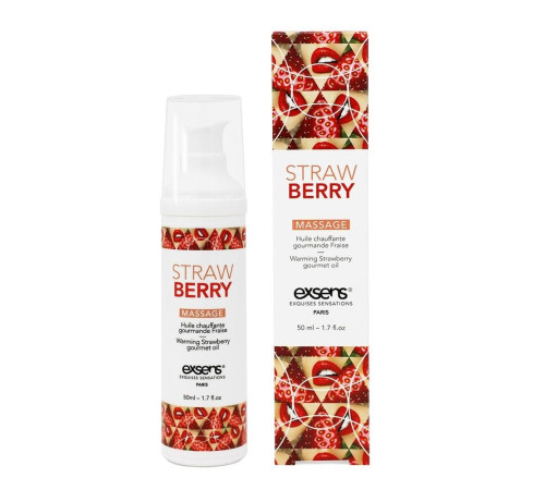 Разогревающее массажное масло с ароматом клубники Gourmet Strawberry - 50 мл. Разогревающее массажное масло с ароматом клубники Gourmet Strawberry - 50 мл.