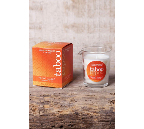 Массажное аромамасло с афродизиаками для женщин RUF Taboo Peche sucre - 60 гр.