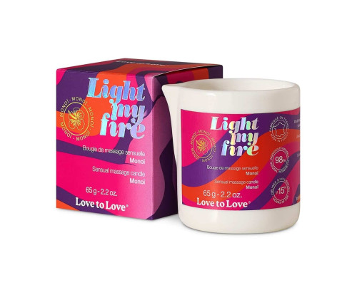 Заказать Массажная свеча Light My Fire Monoi с ароматом моной - 65 гр.