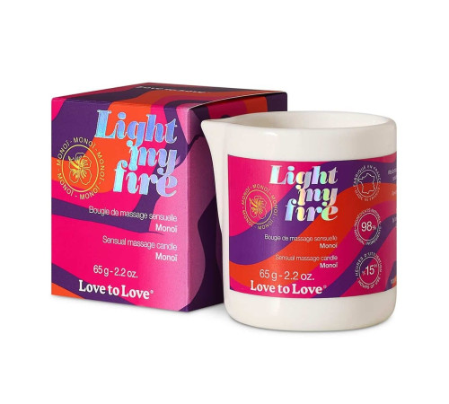Массажная свеча Light My Fire Monoi с ароматом моной - 65 гр. Массажная свеча Light My Fire Monoi с ароматом моной - 65 гр.