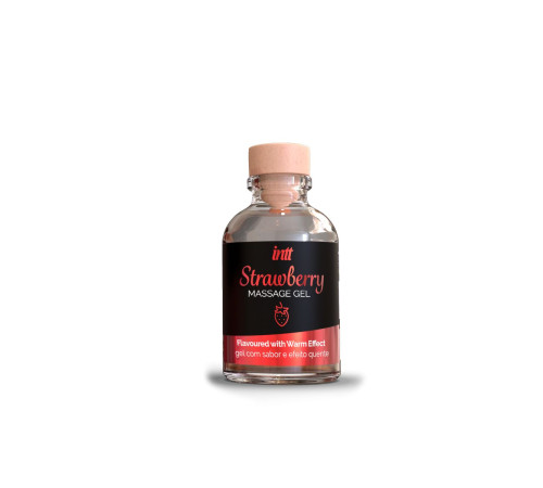 Массажный гель с ароматом клубники Strawberry - 30 мл. Массажный гель с ароматом клубники Strawberry - 30 мл.