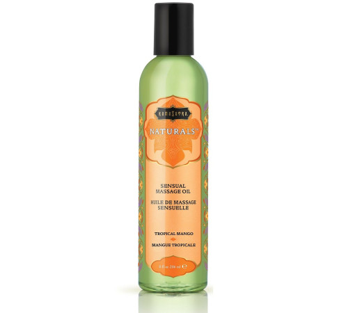 Массажное масло Naturals Tropical Mango с ароматом манго - 236 мл.