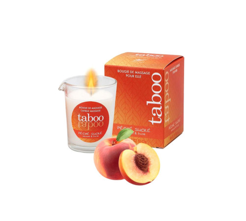 Массажное аромамасло с афродизиаками для женщин RUF Taboo Peche sucre - 60 гр.