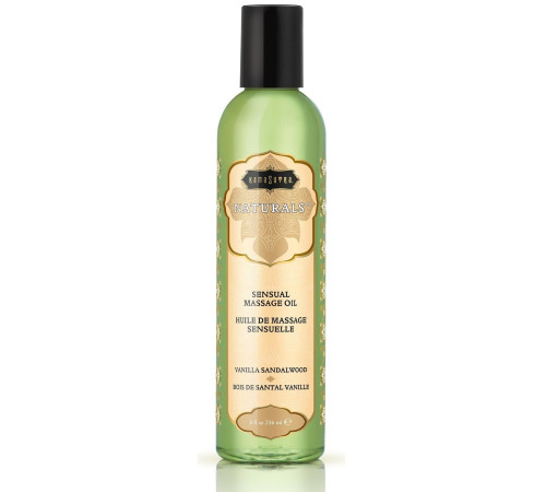 Массажное масло Naturals Vanilla Sandalwood с ароматом ванили и сандала - 236 мл.