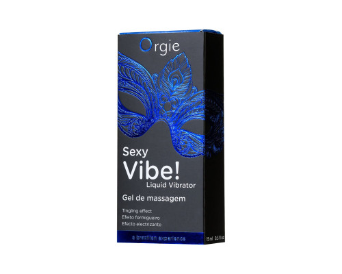 Заказать Гель для массажа ORGIE Sexy Vibe Liquid Vibrator с эффектом вибрации - 15 мл. Заказать Гель для массажа ORGIE Sexy Vibe Liquid Vibrator с эффектом вибрации - 15 мл.