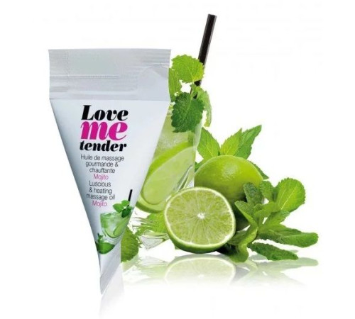 Съедобное согревающее массажное масло Love Me Tender Mojito с ароматом мохито - 10 мл. Съедобное согревающее массажное масло Love Me Tender Mojito с ароматом мохито - 10 мл.