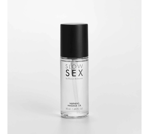 Съедобное cогревающее массажное масло Slow Sex - 50 мл.