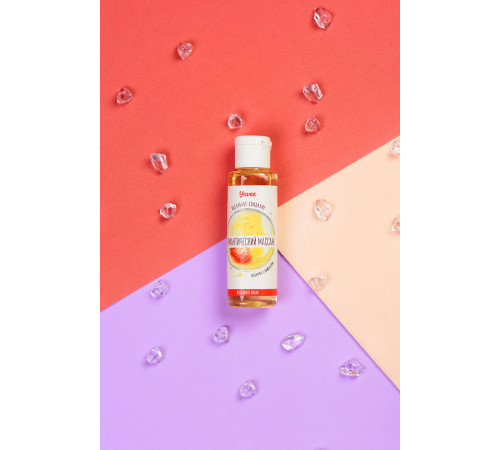 Масло для массажа «Романтический массаж» с ароматом клубники и шампанского - 50 мл.