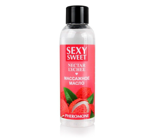 Массажное масло Sexy Sweet Nectar Lychee с феромонами и ароматом личи - 75 мл. Массажное масло Sexy Sweet Nectar Lychee с феромонами и ароматом личи - 75 мл.
