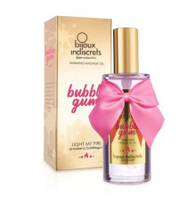 Разогревающее массажное масло Light My Fire Bubble Gum с ароматом бабл-гам - 100 мл.